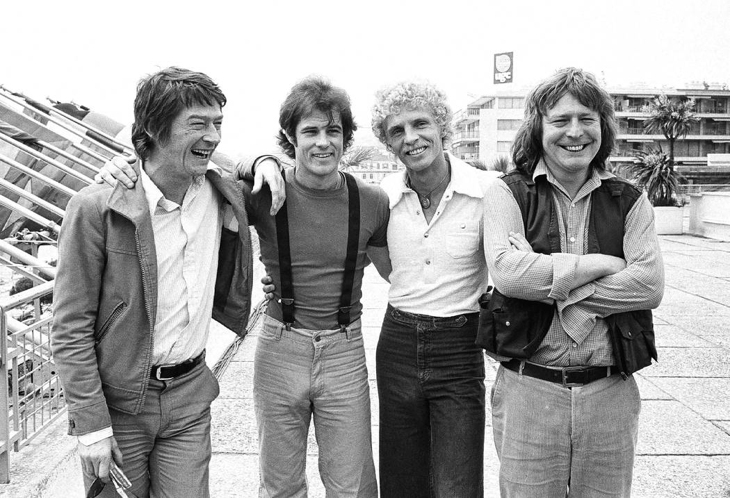 from left: John Hurt, Brad Davis, Billy Hayes and “Midnight Express” director Alan Parker a ...