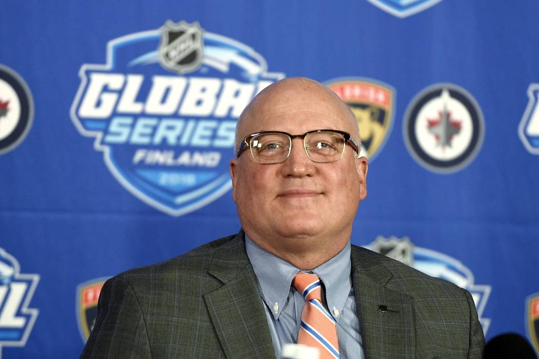 FILE - In this Nov. 1, 2018, file photo, National Hockey League Deputy Commissioner Bill Daly s ...