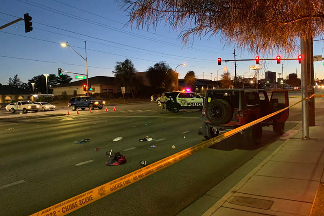 Las Vegas police are investigating after a teen was injured after being struck by a vehicle Tue ...