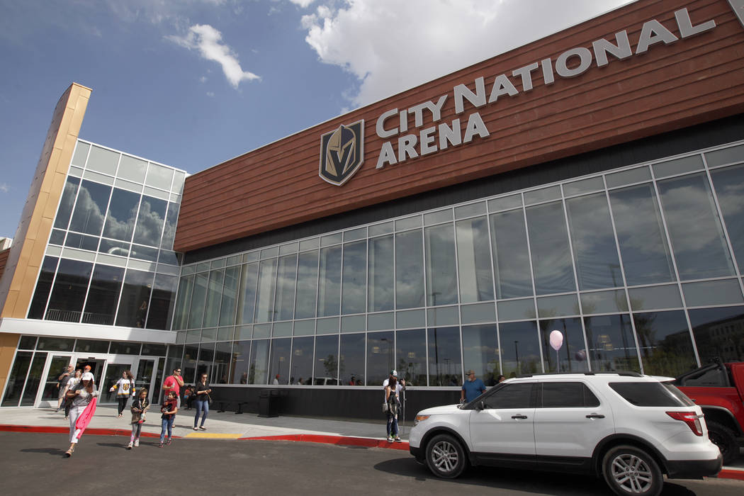 The Golden Knights will host a watch party at City National Arena on Friday when they play the ...
