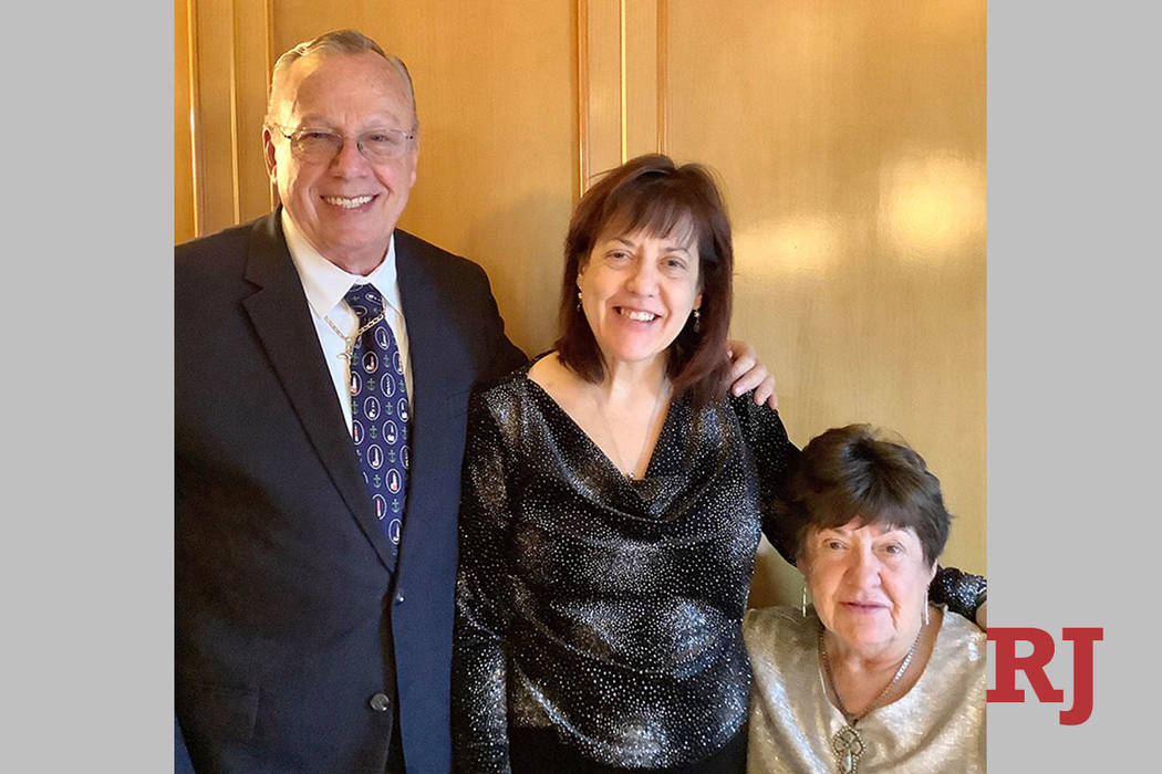 From left, Ron Griebell, daughter Susan Hahnenkratt and wife Sandra Hahnenkratt. (Courtesy)