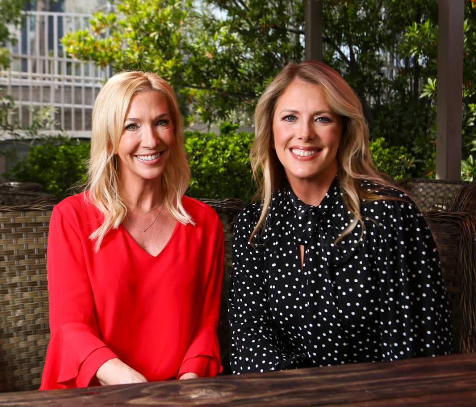 Vegas Baby Vodka co-founders Jennifer Higgins, left, and Megan Wilkes pose for a portrait in La ...