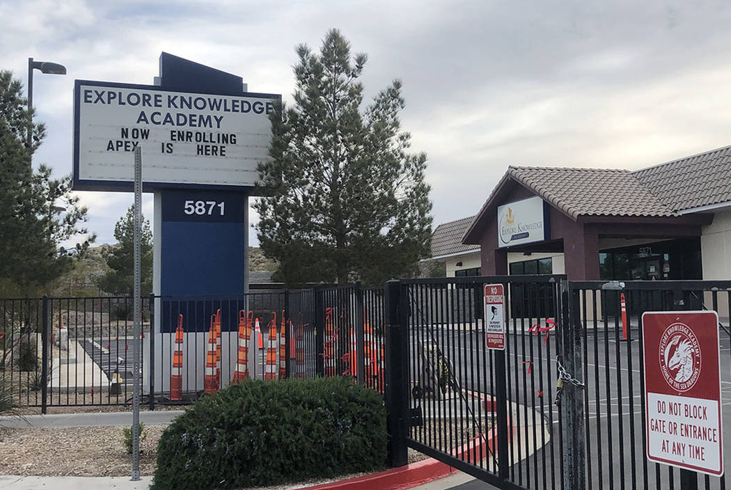 Explore Knowledge Academy, 5871 Mountain Vista St., Las Vegas (Dalton LaFerney/Las Vegas Review ...