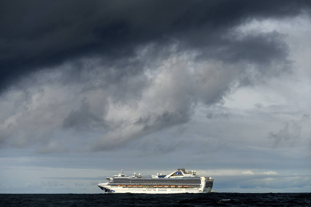 Carrying multiple people who have tested positive for COVID-19, the Grand Princess maintains a ...