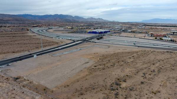 Aerial photo of vacant land at the southeast corner of South Durango Drive and the 215 Beltway ...