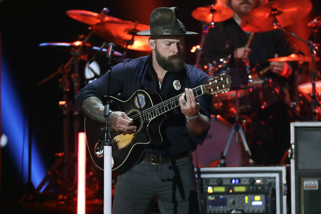 FILE - In this June 5, 2019, file photo, Zac Brown performs at the CMT Music Awards in Nashvill ...