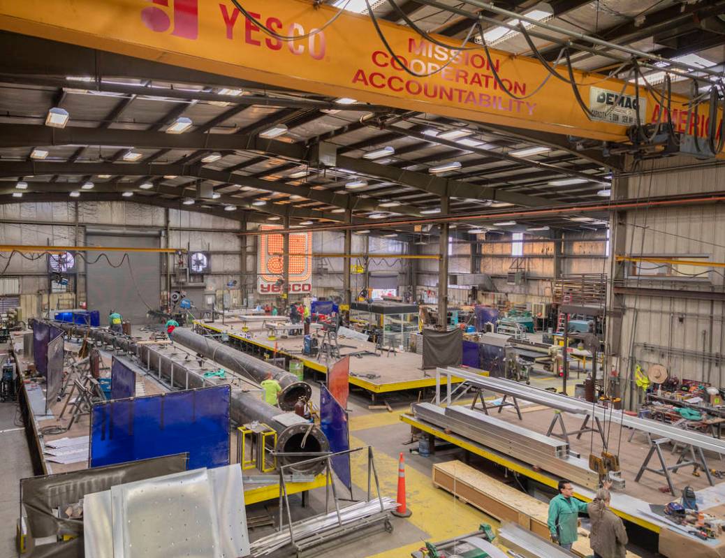 Yesco's workshop is seen during a tour on Tuesday, March 10, 2020, in Las Vegas. (Elizabeth Pag ...