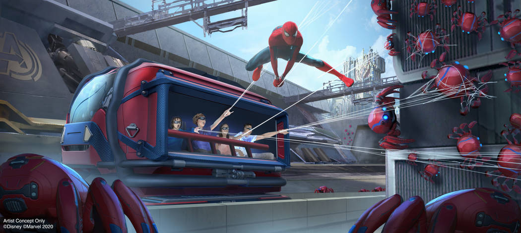 WEB SLINGERS: A Spider-Man Adventure in Avengers Campus at Disney California Adventure Park in ...