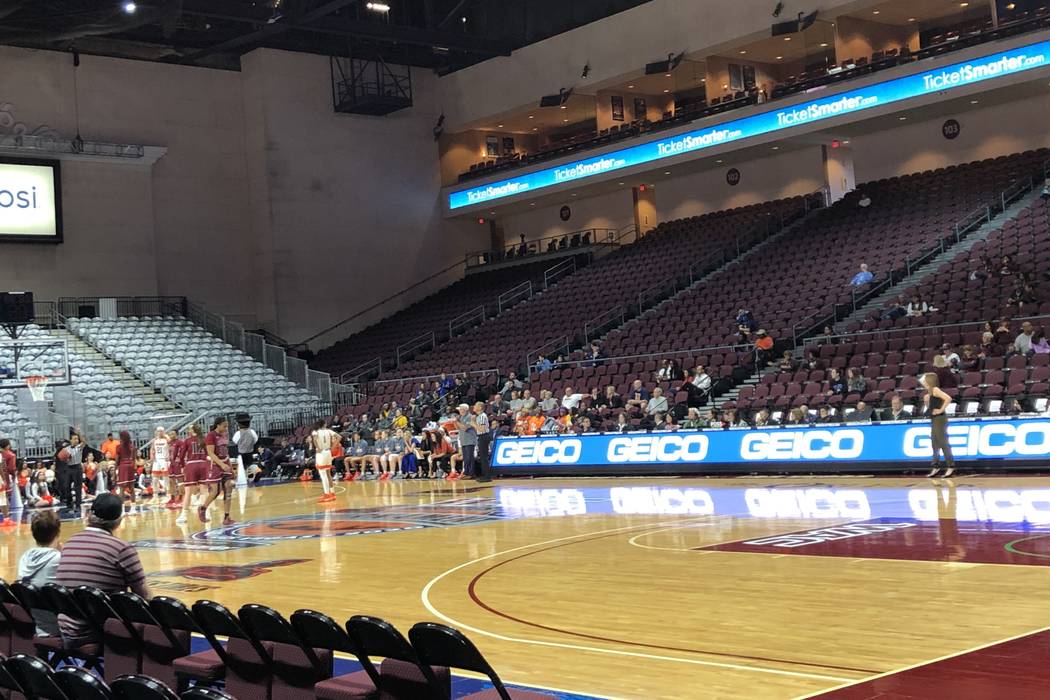 New Mexico State and UT Rio Grande Valley play in the WAC women's quarterfinals at Orleans Aren ...