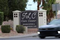 The TLC Care Center nursing home in Henderson, Thursday, March 12, 2020. (Erik Verduzco / Las V ...