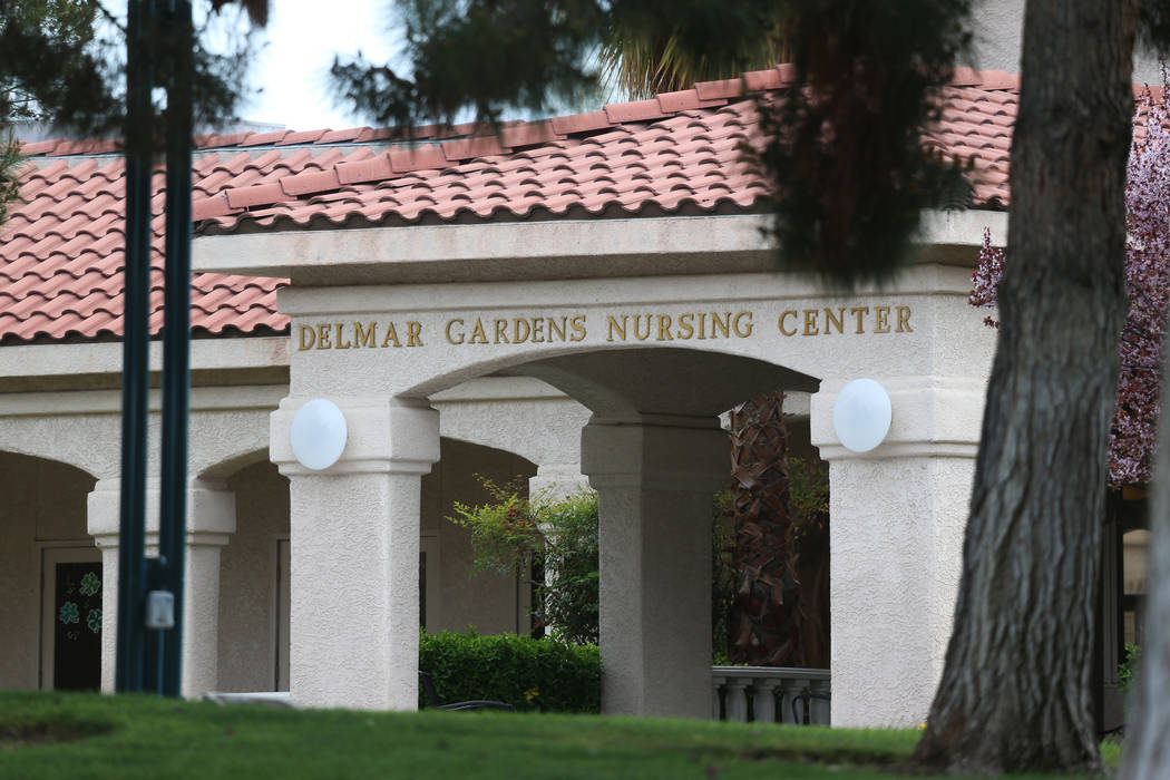 The Delmar Gardens of Green Valley nursing home in Henderson, Thursday, March 12, 2020. (Erik V ...