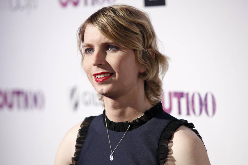 FILE - In this Nov. 9, 2017, file photo, Chelsea Manning attends the 22nd Annual OUT100 Celebra ...
