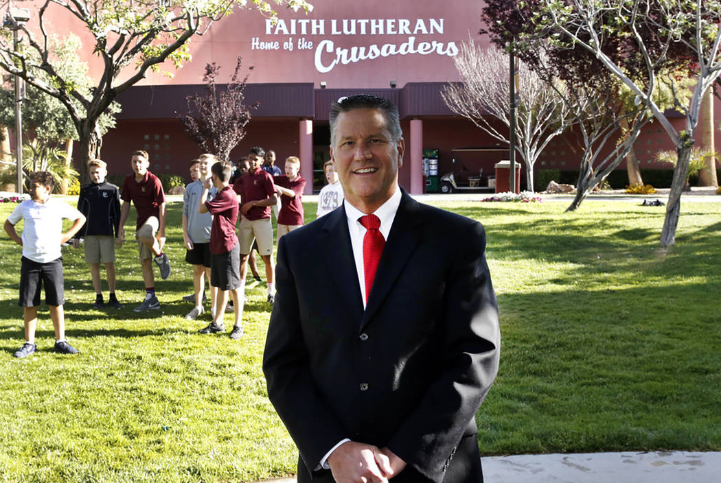 Dr. Steve Buuck, CEO of Faith Lutheran Middle and High School, is seen in 2018 in Las Vegas. (B ...