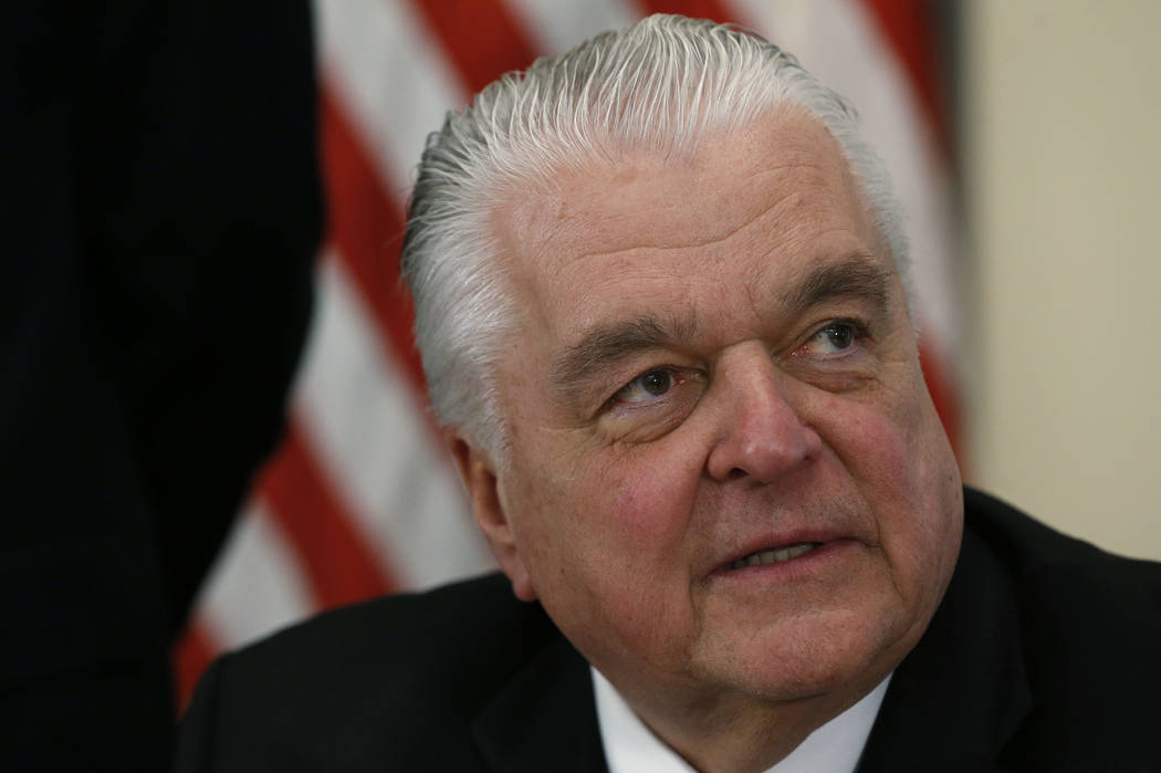 Nevada Gov. Steve Sisolak (Cathleen Allison/Las Vegas Review-Journal)