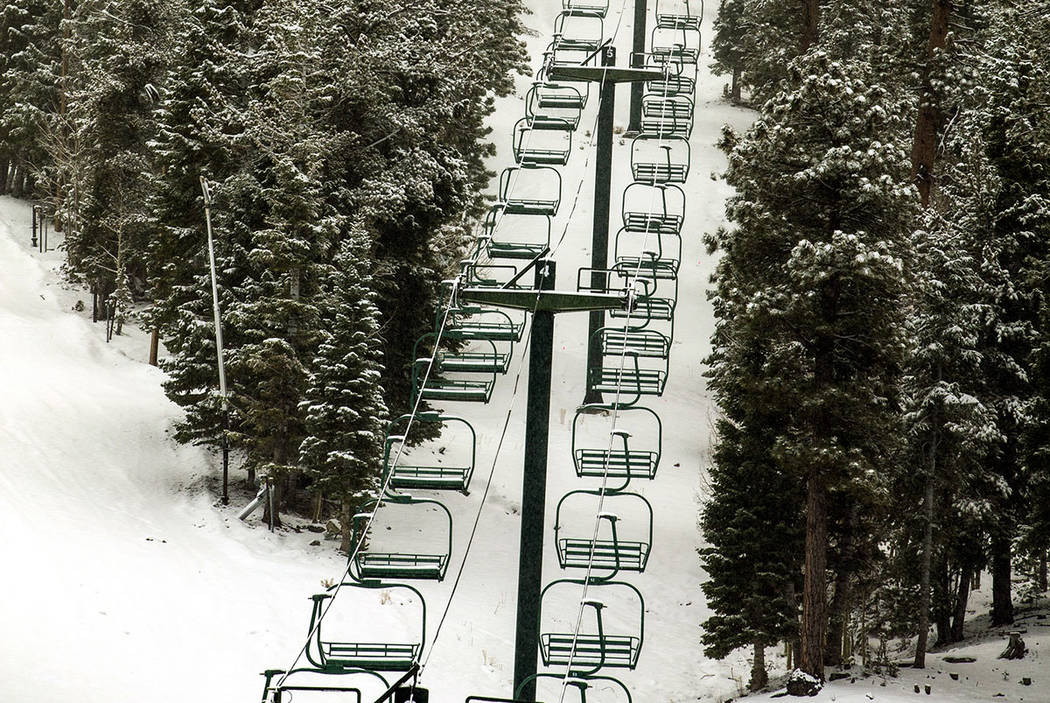 The Lee Canyon ski resort at Mt. Charleston (L.E. Baskow/Las Vegas Review-Journal)