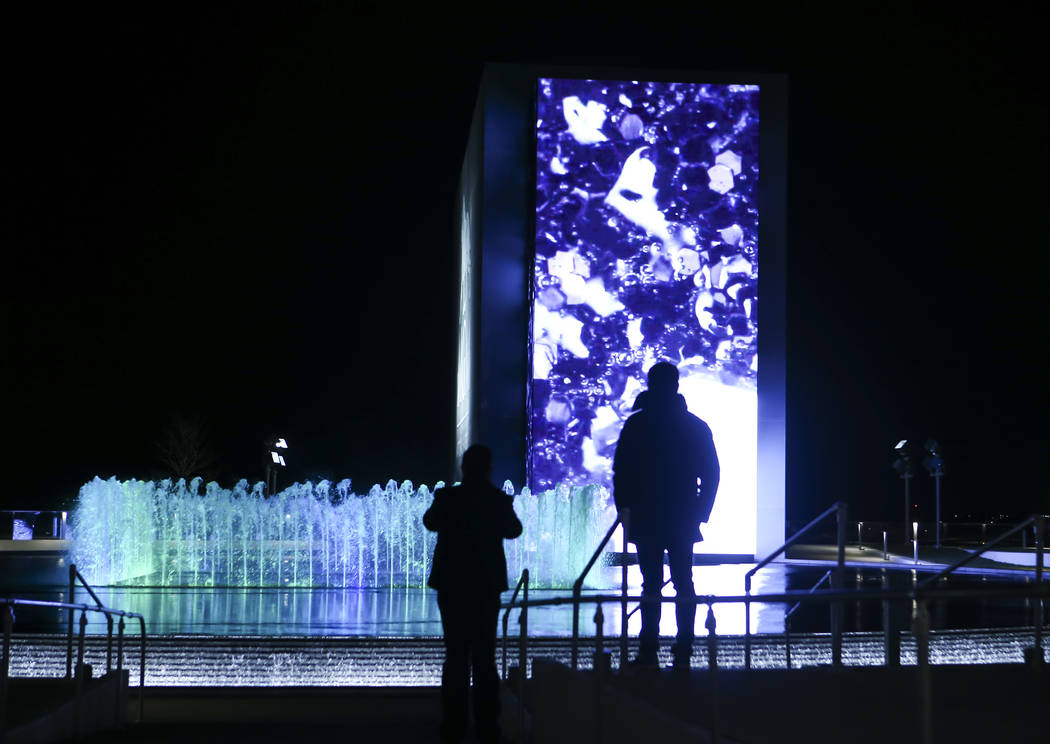 The Potomac Plaza during opening night at MGM National Harbor hotel-casino in Oxon Hill, Md. on ...