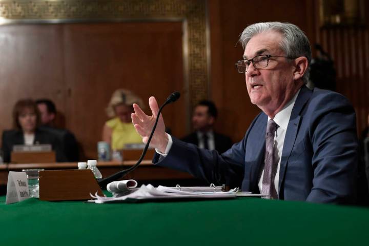 Federal Reserve Chairman Jerome Powell testifies before the Senate Banking Committee on Capitol ...