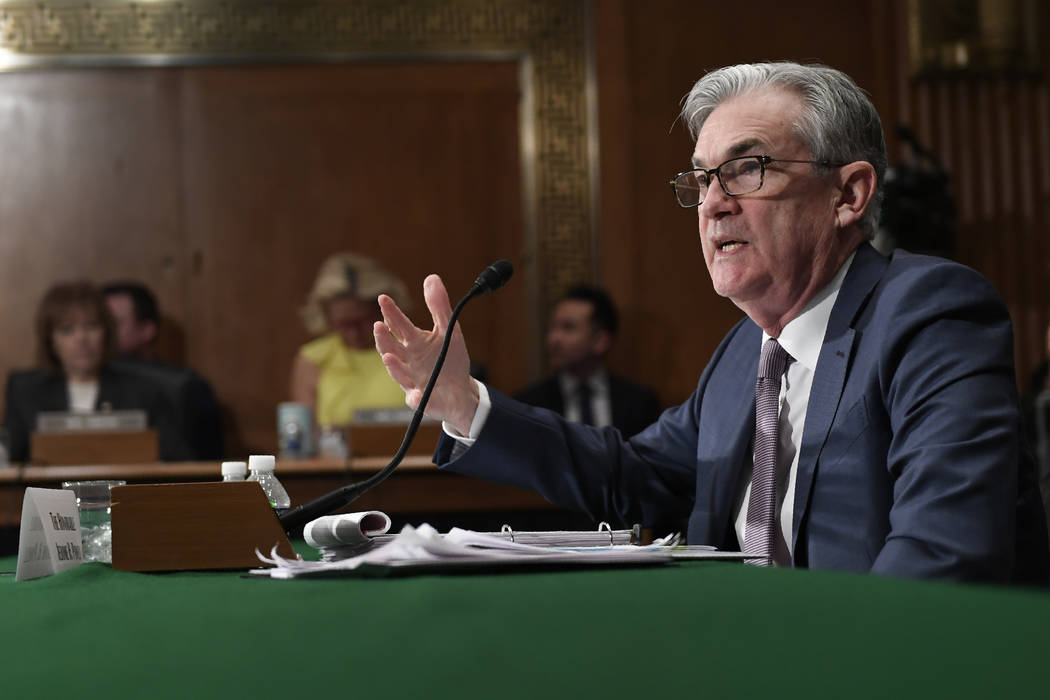 Federal Reserve Chairman Jerome Powell testifies before the Senate Banking Committee on Capitol ...