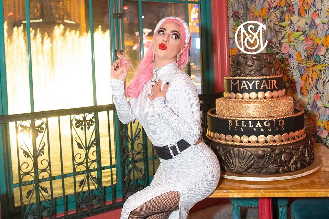 Lady Gaga at Mayfair Supper Club at the Bellagio in Las Vegas, Dec. 27, 2019. (Tony Tran)