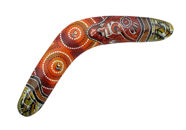 This is a colorful boomerang.