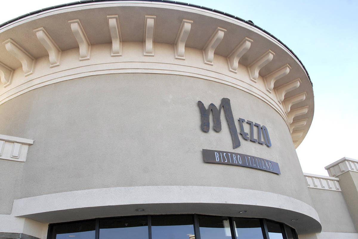 Mezzo Bistro Italiano restaurant (Las Vegas Review-Journal)
