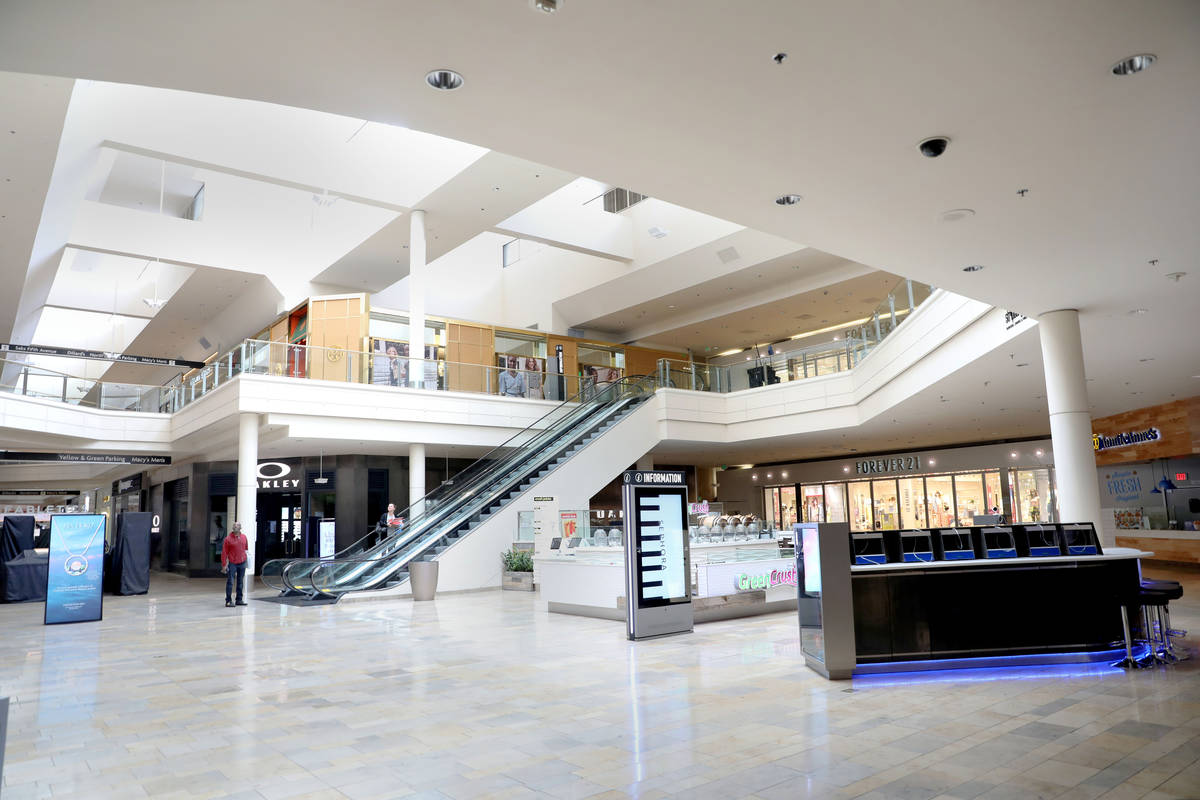 Fashion Show mall in Las Vegas closes down on Wednesday, March 18, 2020. (Elizabeth Page Brumle ...