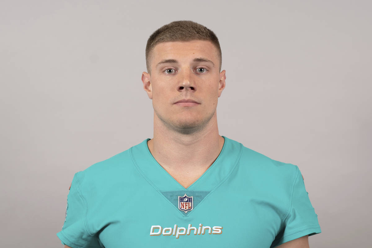 This is a 2019 photo of Quentin Poling of the Miami Dolphins NFL football team. This image refl ...