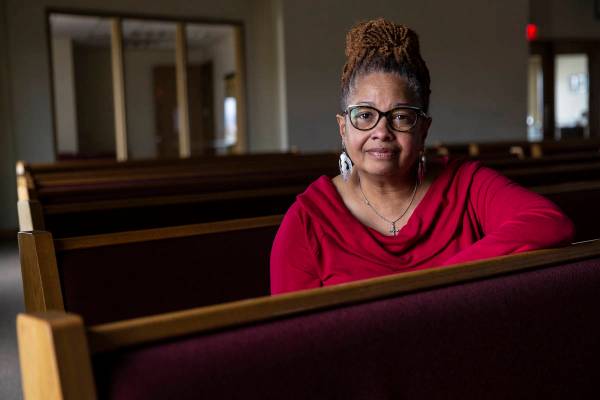 Rev. Karen Anderson at First African Methodist Episcopal Church on Thursday, March 19, 2020, in ...