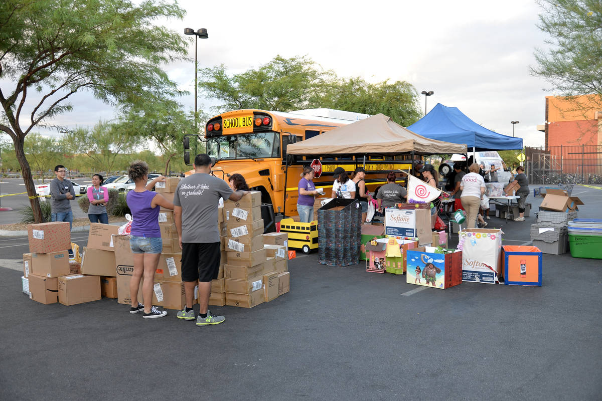Communities in Schools of Nevada will host its eighth annual Fill the Bus school supply drive o ...
