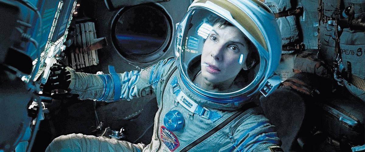 Sandra Bullock as Ryan Stone in Warner Bros. Pictures' dramatic thriller "Gravity," a ...