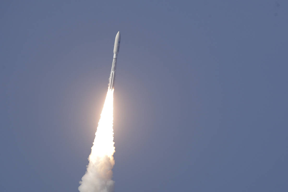 A United Launch Alliance Atlas V rocket lifts off from launch complex 41 at the Cape Canaveral ...