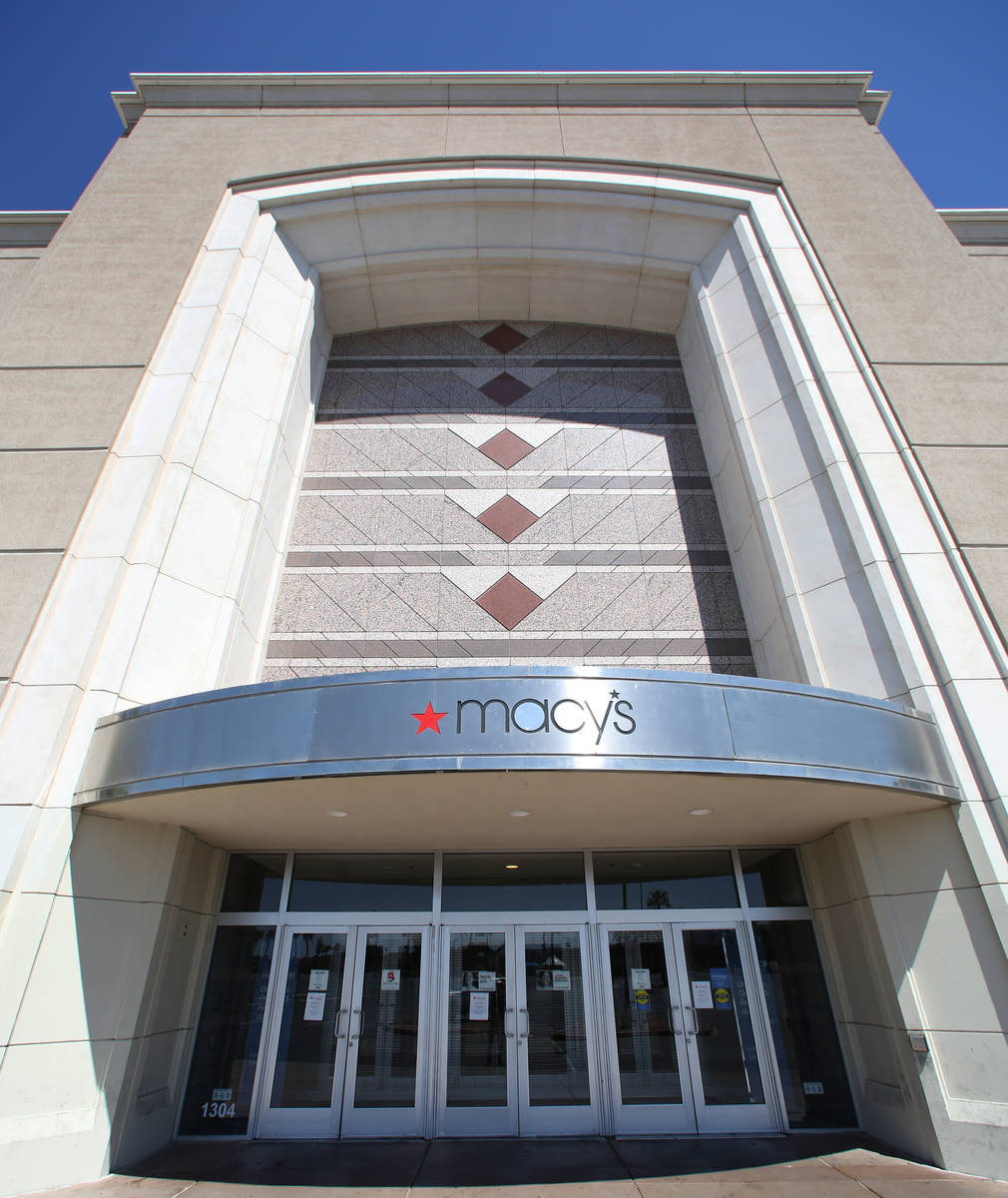 Macy's department store is closed, Monday, March 30, 2020, in Henderson. Macy's announced that ...