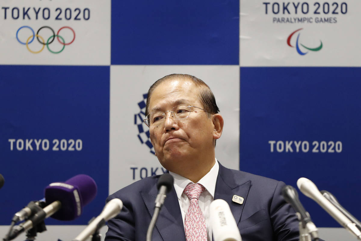 Tokyo 2020 Organizing Committee CEO Toshiro Muto attends a news conference after a Tokyo 2020 E ...