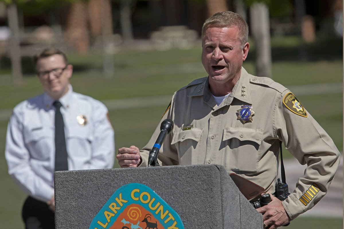 Las Vegas Police Undersheriff Kevin McMahill outlines the police department's role in the ongoi ...