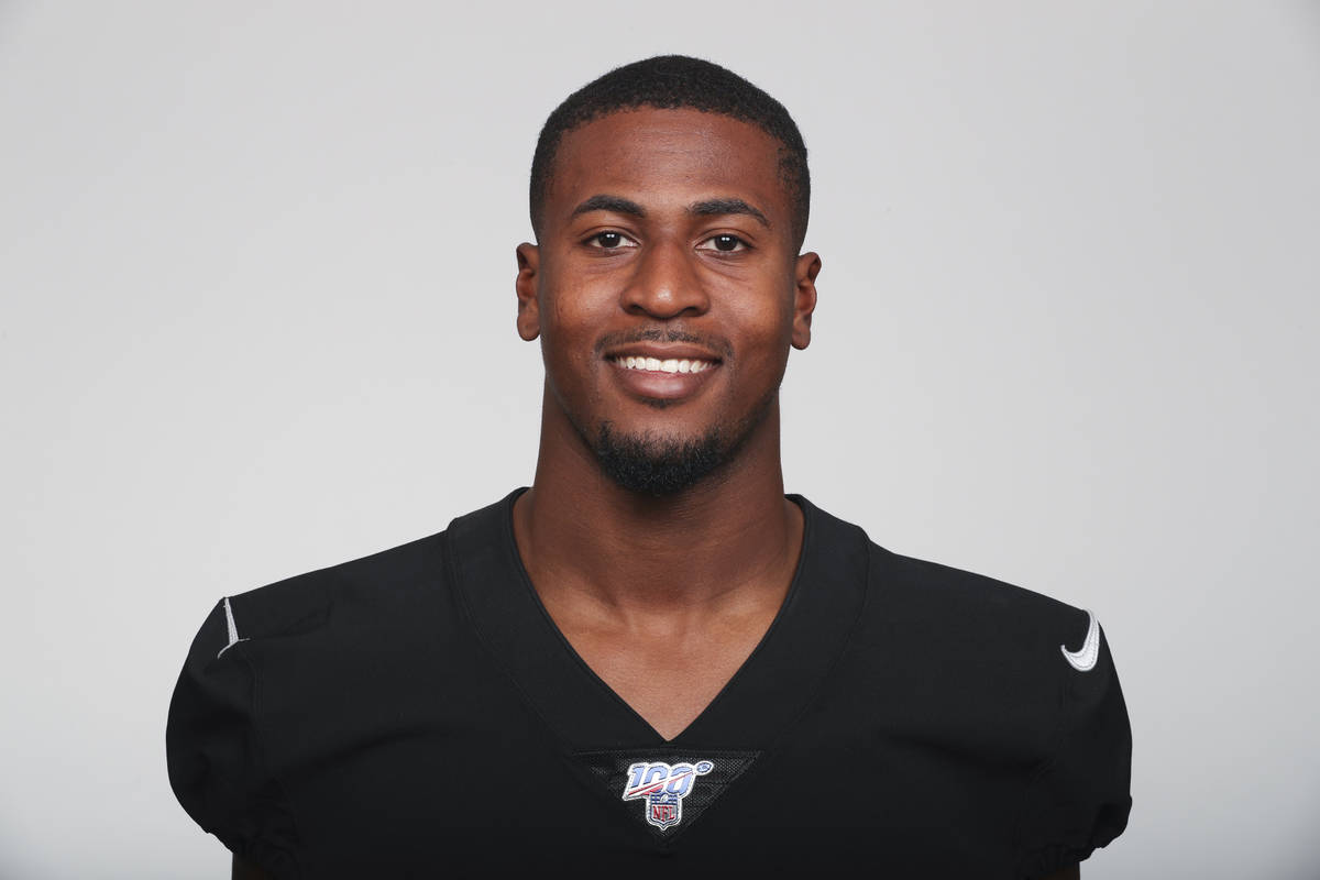 This is a 2019 photo of Isaiah Johnson of the Oakland Raiders NFL football team. This image ref ...