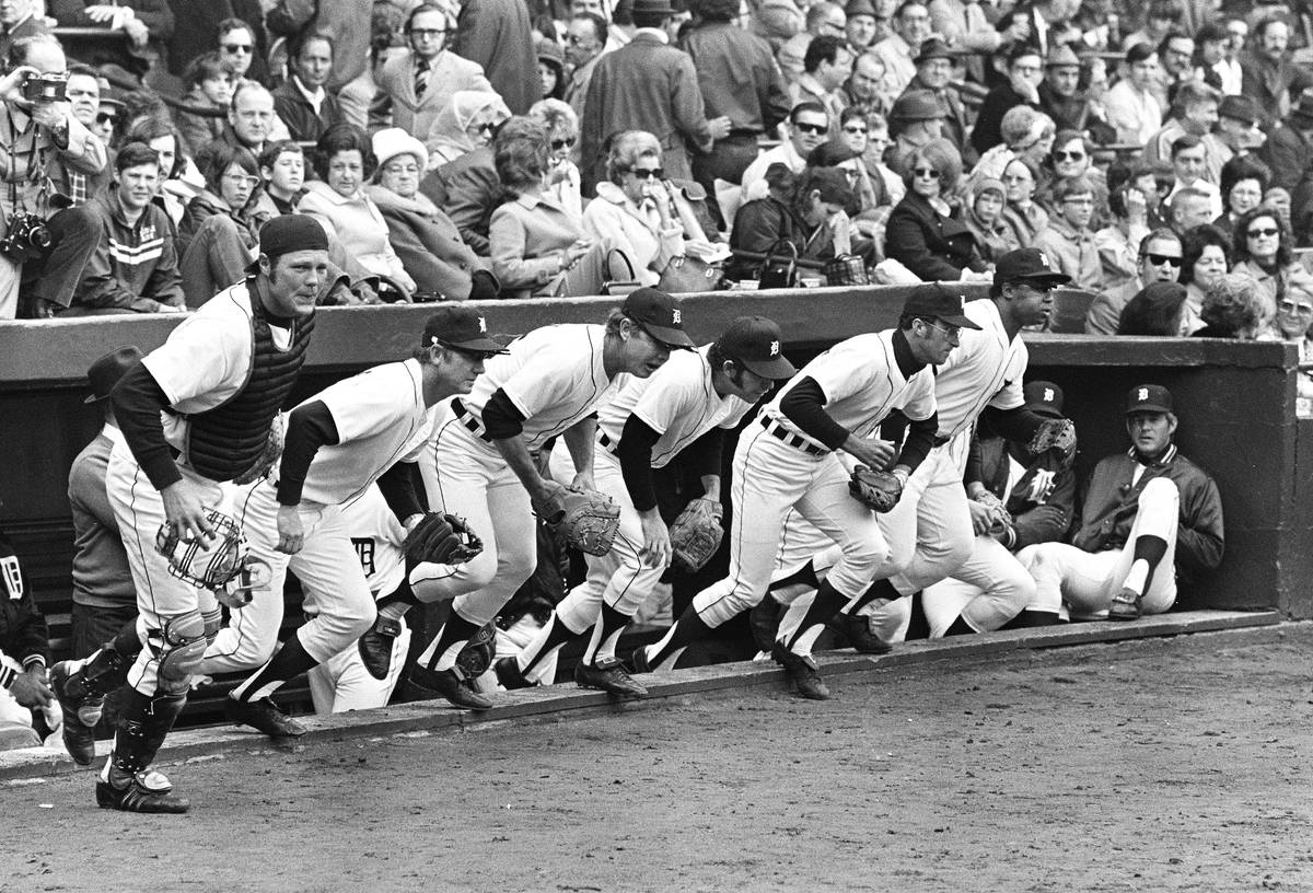Al Kaline, second from left, batted .297 with 3,007 career hits and 399 home runs for the Detro ...