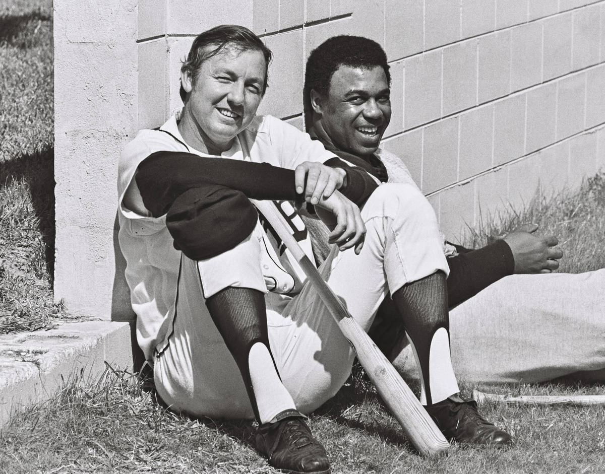 Al Kaline, left, shown during spring training with teammate Willie Horton, batted .297 with 3,0 ...
