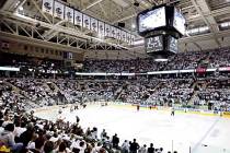 Ralph Engelstad Arena on the campus of the University of North Dakota in Grand Forks. (Courtesy ...