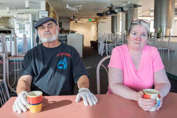 Sunshine & Tailwinds Cafe owners Stephen Maynard, left, and Tara Gilbert, are photographed ...