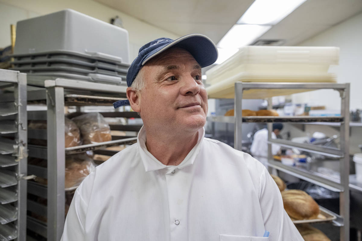 Michael Weiss, chef and owner of Weiss Deli and Bakery, is photographed in the kitchen of the d ...
