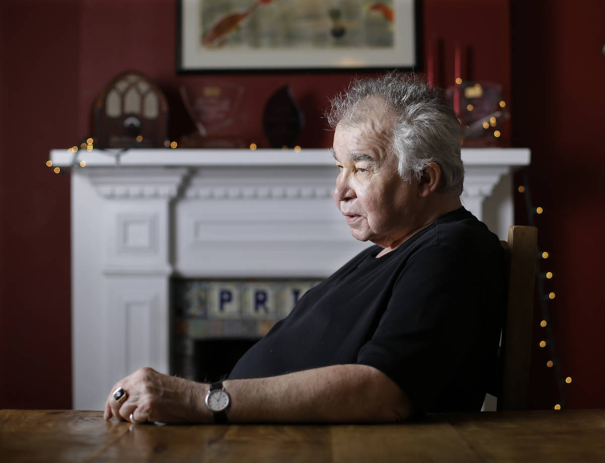 John Prine in his offices in Nashville, Tennessee, June 20, 2017. Prine died Tuesday, April 7, ...