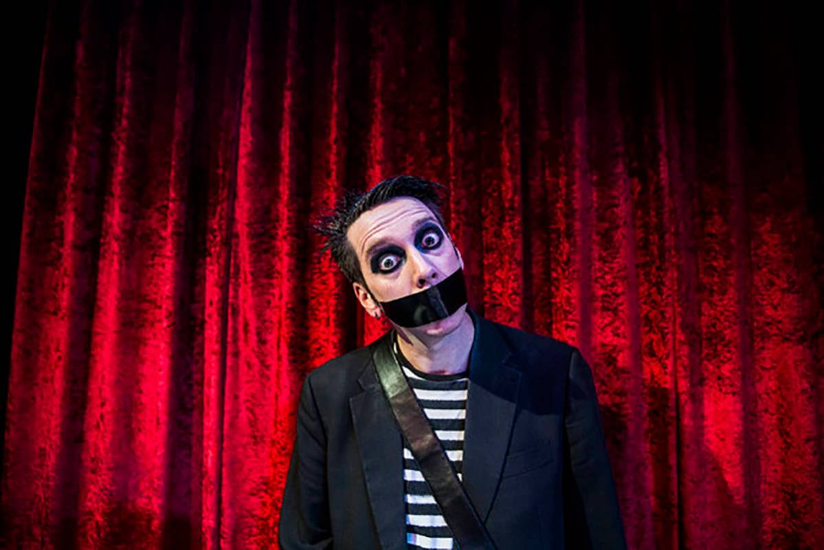 Sam Wills, aka Tape Face, an "America's Got Talent" Season 11 finalist, is shown Feb. 24, 2017. ...