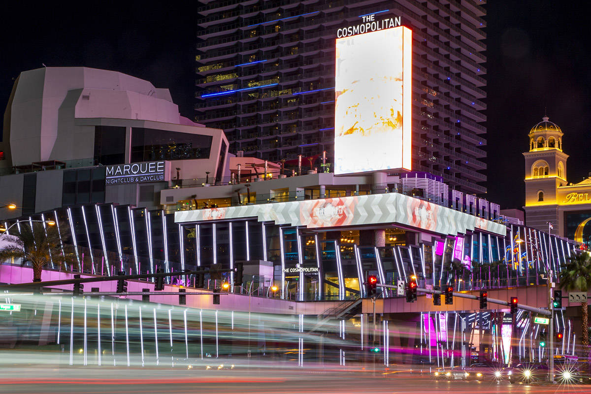 The Cosmopolitan of Las Vegas on Tuesday, March 16, 2020. (L.E. Baskow/Las Vegas Review-Journal ...