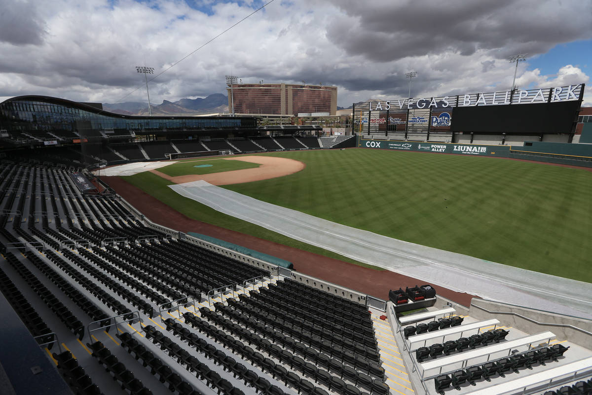 Las Vegas Ballpark in Las Vegas, Thursday, April 9, 2020. (Erik Verduzco / Las Vegas Review-Jou ...