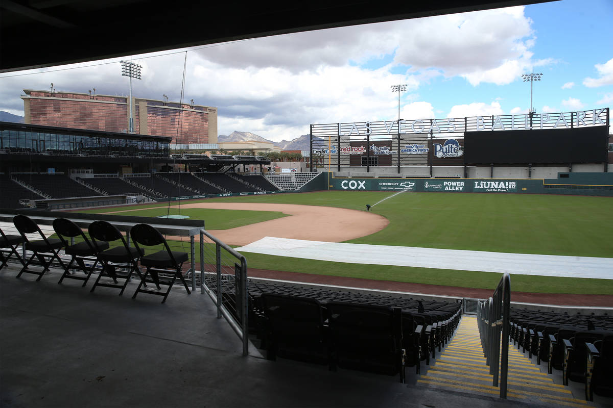 Las Vegas Ballpark in Las Vegas, Thursday, April 9, 2020. (Erik Verduzco / Las Vegas Review-Jou ...