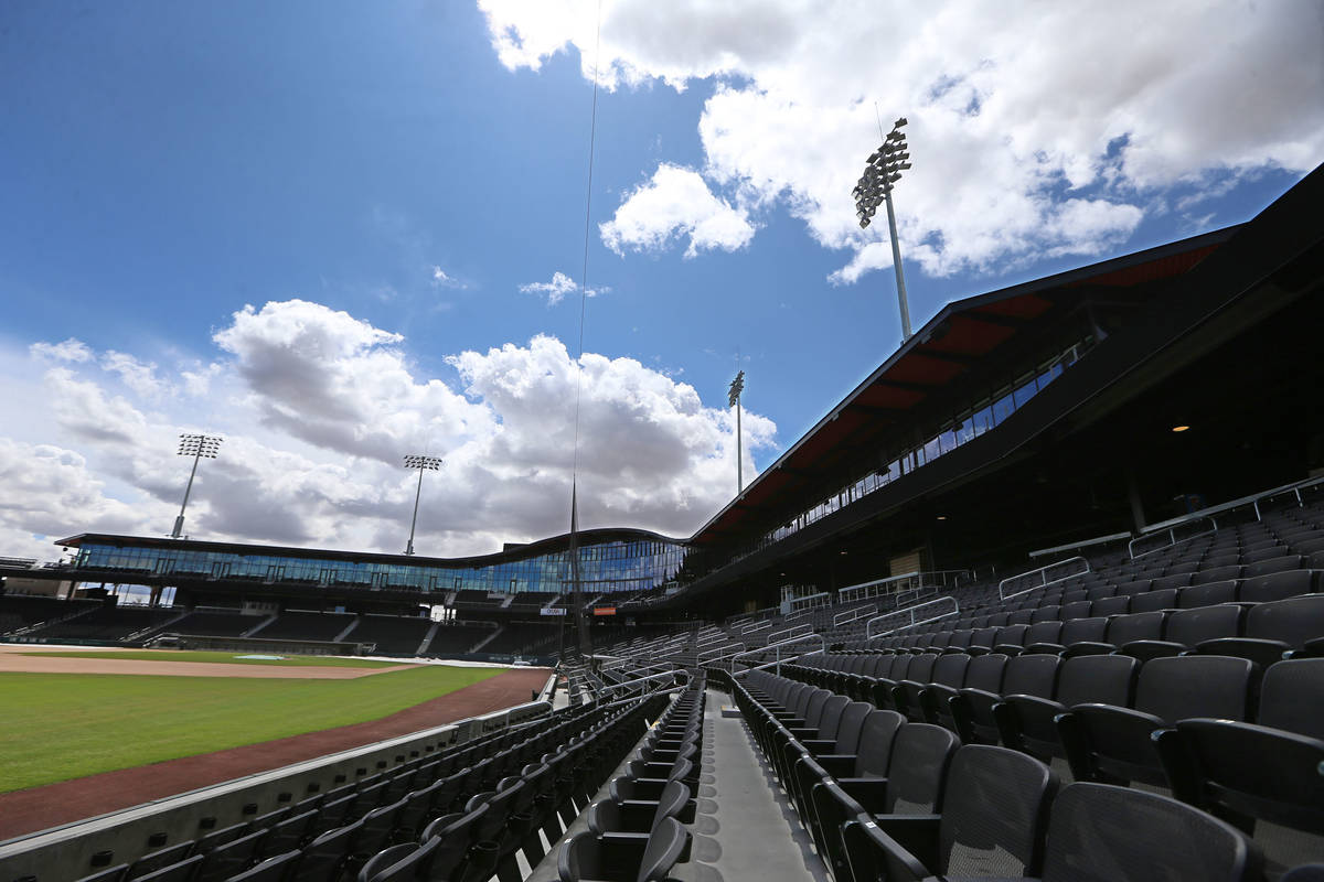 Las Vegas Ballpark in Las Vegas, Thursday, April 9, 2020. (Erik Verduzco / Las Vegas Review-Jou ...