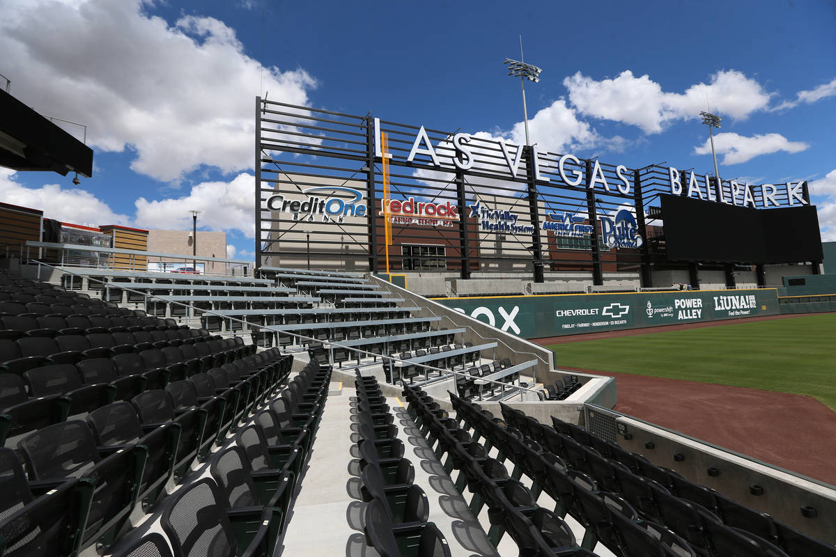 Las Vegas Ballpark in Las Vegas, Thursday, April 9, 2020. (Erik Verduzco / Las Vegas Review-Jou ...