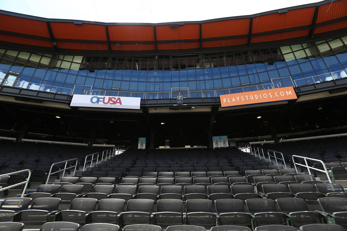 Las Vegas Ballpark in Las Vegas, Thursday, April 9, 2020. (Erik Verduzco / Las Vegas Review-Jou ...