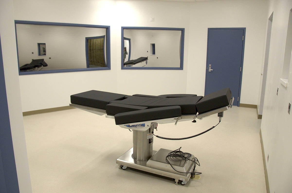 The execution chamber is seen at Ely State Prison in Ely. (Nevada Department of Corrections via AP)