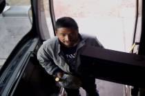Photo from a surveillance video of a suspect in the assault on a Regional Transportation Commis ...